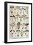 Botanical Plate Depicting 'Good and Bad Mushrooms', C.1900-null-Framed Giclee Print