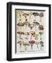 Botanical Plate Depicting 'Good and Bad Mushrooms', C.1900-null-Framed Giclee Print