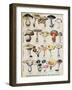 Botanical Plate Depicting 'Good and Bad Mushrooms', C.1900-null-Framed Giclee Print