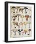 Botanical Plate Depicting 'Good and Bad Mushrooms', C.1900-null-Framed Giclee Print