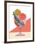 Botanical Spritz Cocktail-Tara Reed-Framed Art Print