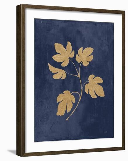 Botanical Study III Gold Navy-Julia Purinton-Framed Art Print