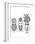 Botanicals 18-KCDoodleArt-Framed Giclee Print