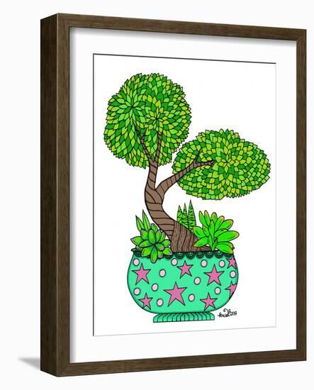 Botanicals 25 - Color-KCDoodleArt-Framed Giclee Print
