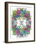 Botanicals 28 - Color-KCDoodleArt-Framed Giclee Print