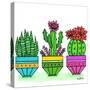 Botanicals 34 - Color-KCDoodleArt-Stretched Canvas