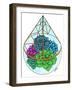 Botanicals 8 - Color-KCDoodleArt-Framed Giclee Print