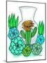 Botanicals 9 - Color-KCDoodleArt-Mounted Giclee Print