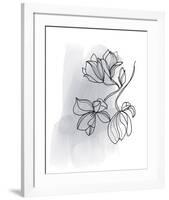 Botanique en Gris 1-Bronwyn Baker-Framed Art Print