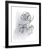 Botanique en Gris 1-Bronwyn Baker-Framed Art Print