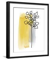 Botanique en Gris 3-Bronwyn Baker-Framed Art Print