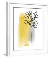 Botanique en Gris 3-Bronwyn Baker-Framed Art Print