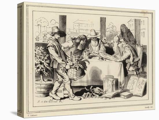 Botanists at Work-Gerbrandt Van Den Eeckhout-Stretched Canvas