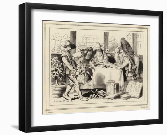 Botanists at Work-Gerbrandt Van Den Eeckhout-Framed Giclee Print