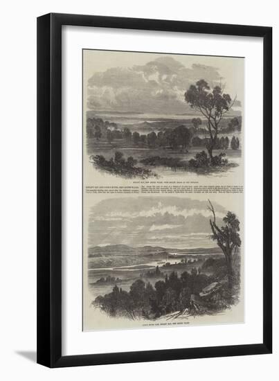 Botany Bay and Cook's River, New South Wales-null-Framed Giclee Print