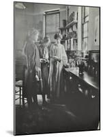 Botany Lesson, Chelsea Secondary School (Hortensia Road School), London, 1911-null-Mounted Photographic Print