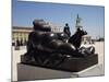 Botero Sculpture, Praca Do Comercio, Lisbon, Portugal, Europe-Ken Gillham-Mounted Photographic Print