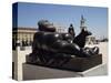 Botero Sculpture, Praca Do Comercio, Lisbon, Portugal, Europe-Ken Gillham-Stretched Canvas