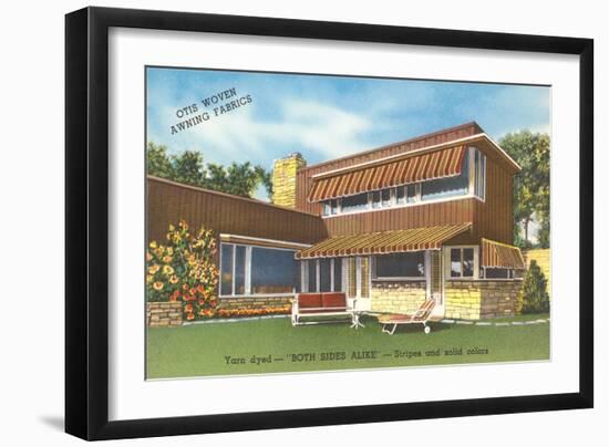 Both Sides Alike Awnings-null-Framed Art Print