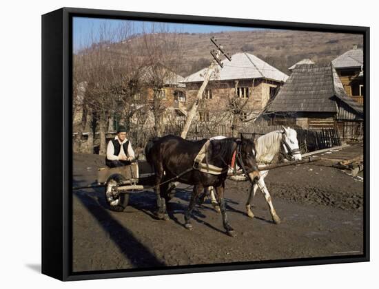 Botiba Village, Maramuresh Region, Romania-Liba Taylor-Framed Stretched Canvas