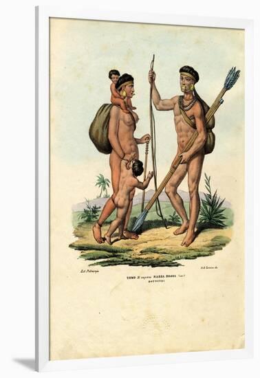 Botocudo Indians, 1863-79-Raimundo Petraroja-Framed Giclee Print