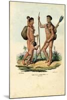 Botocudo Indians, 1863-79-Raimundo Petraroja-Mounted Premium Giclee Print