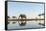 Botswana, Chobe NP, African Elephant at Water Hole in Savuti Marsh-Paul Souders-Framed Stretched Canvas