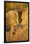 Botswana, Chobe NP, Wildebeest Standing in Savuti Marsh at Dawn-Paul Souders-Framed Photographic Print