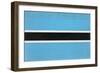 Botswana Flag Design with Wood Patterning - Flags of the World Series-Philippe Hugonnard-Framed Art Print