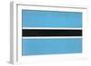 Botswana Flag Design with Wood Patterning - Flags of the World Series-Philippe Hugonnard-Framed Art Print