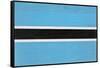 Botswana Flag Design with Wood Patterning - Flags of the World Series-Philippe Hugonnard-Framed Stretched Canvas