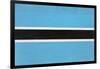 Botswana Flag Design with Wood Patterning - Flags of the World Series-Philippe Hugonnard-Framed Art Print