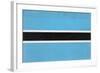 Botswana Flag Design with Wood Patterning - Flags of the World Series-Philippe Hugonnard-Framed Art Print