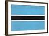 Botswana Flag Design with Wood Patterning - Flags of the World Series-Philippe Hugonnard-Framed Art Print
