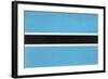 Botswana Flag Design with Wood Patterning - Flags of the World Series-Philippe Hugonnard-Framed Art Print