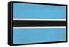 Botswana Flag Design with Wood Patterning - Flags of the World Series-Philippe Hugonnard-Framed Stretched Canvas