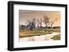 Botswana. Okavango Delta. Khwai Concession. a Small Stream at Sunrise-Inger Hogstrom-Framed Photographic Print