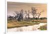 Botswana. Okavango Delta. Khwai Concession. a Small Stream at Sunrise-Inger Hogstrom-Framed Photographic Print