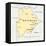 Botswana Political Map-Peter Hermes Furian-Framed Stretched Canvas