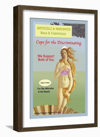 Botticelli and Moscowitz Bras and Yarmulkas-null-Framed Art Print