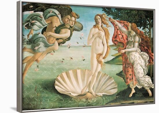 Botticelli- Nascita Di Venere (Birth Of Venus)-Sandro Botticelli-Framed Poster