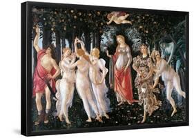 Botticelli- Primavera-Sandro Botticelli-Framed Poster