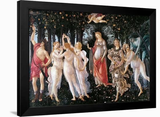 Botticelli- Primavera-Sandro Botticelli-Framed Poster