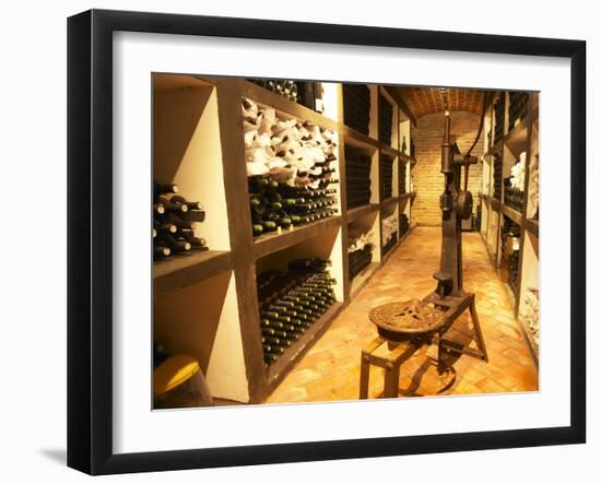 Bottle Aging Cellar, Bodega Pisano Winery, Progreso, Uruguay-Per Karlsson-Framed Premium Photographic Print