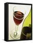 Bottle and Glass of Red Wine-Miller John-Framed Stretched Canvas