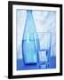 Bottle and glass of water-null-Framed Photographic Print