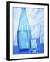 Bottle and glass of water-null-Framed Photographic Print