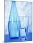 Bottle and glass of water-null-Mounted Photographic Print