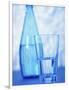 Bottle and glass of water-null-Framed Photographic Print