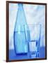 Bottle and glass of water-null-Framed Photographic Print